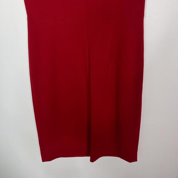 Diane Von Furstenberg 8 Rubiate Red Geovana Sleeveless Sheath Dress Scoop Neck - Picture 8 of 14
